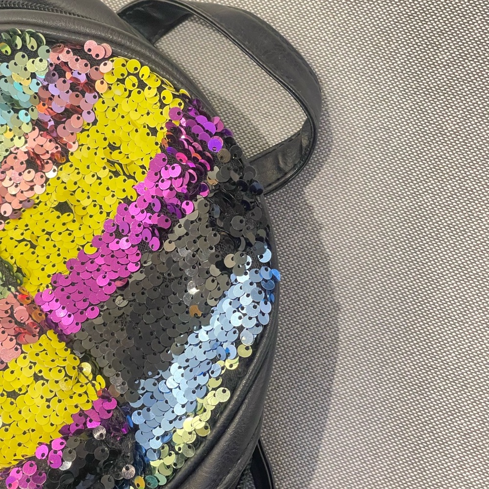 Multicolor Sequin Mini Backpack - image 4